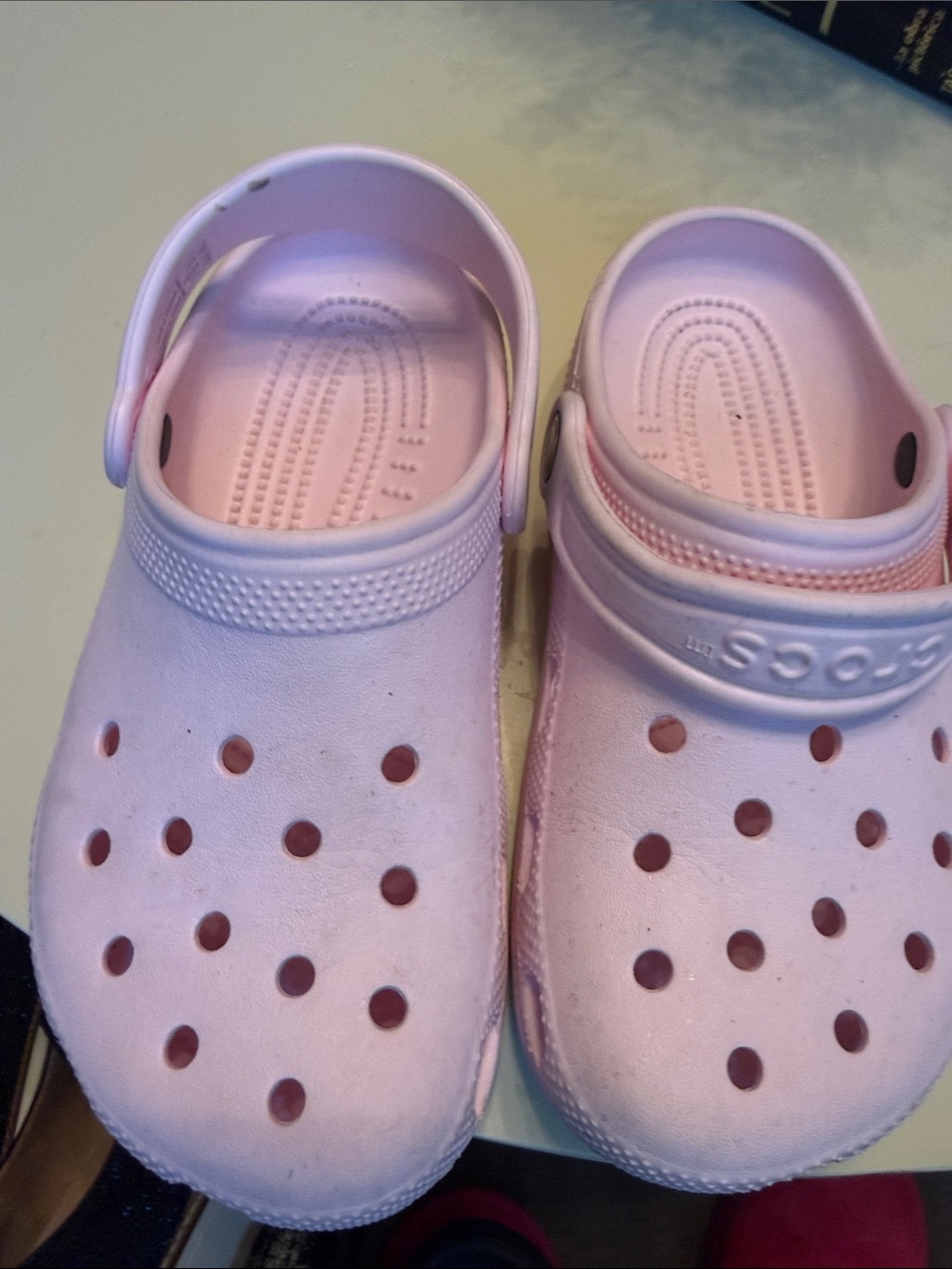 CROCS Kids Light Pink Clog Sandals